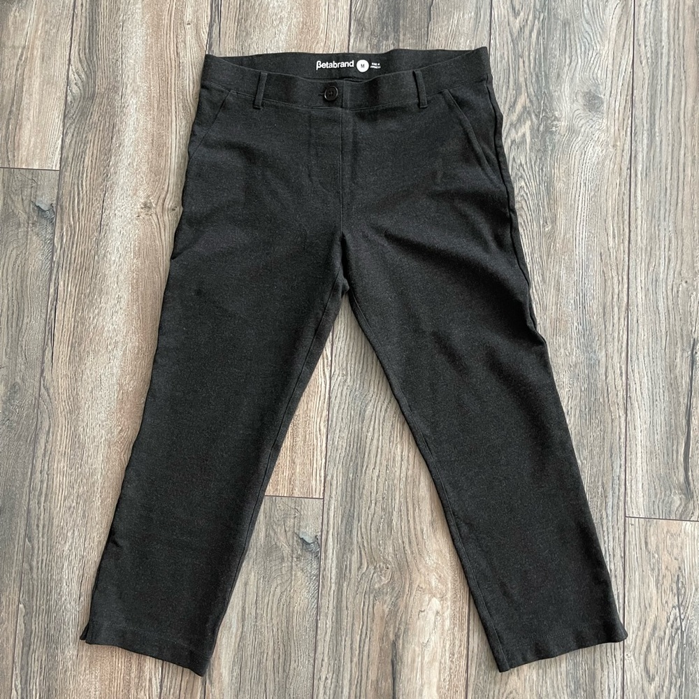 Betabrand crop yoga dress pants